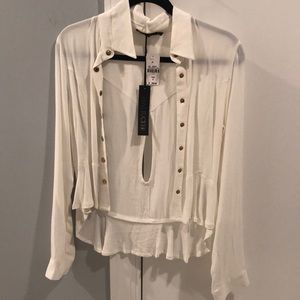 Cream button up cardigan